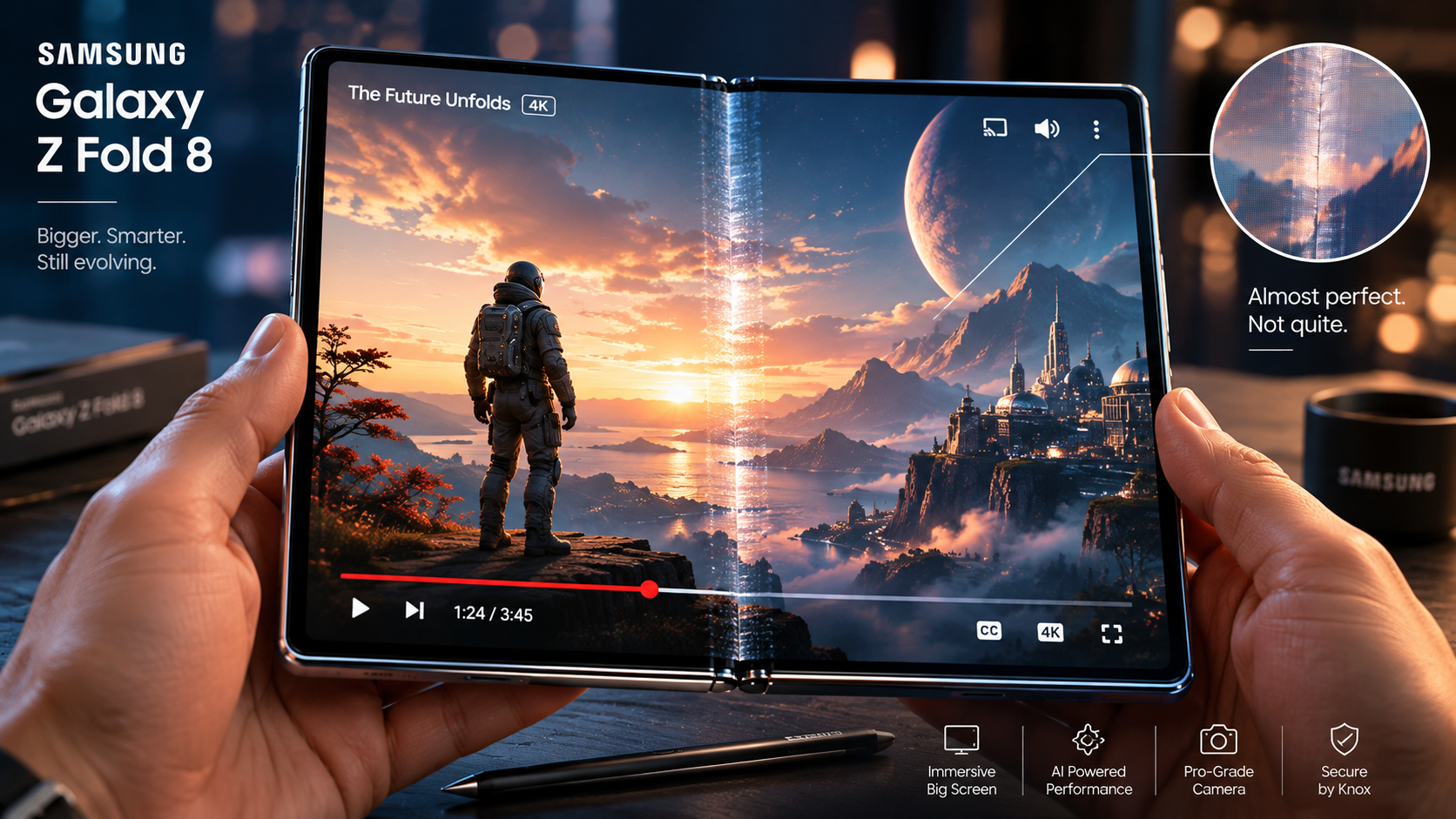 Samsung’s Z Fold 8 “Full-Screen” Video Claim? Nah, You’re Dreaming